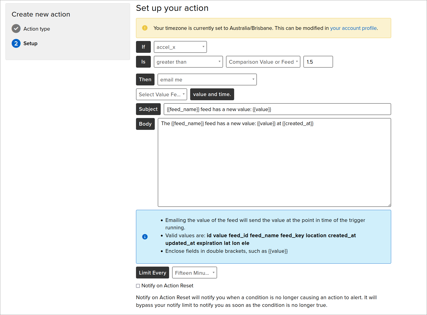 action-setup